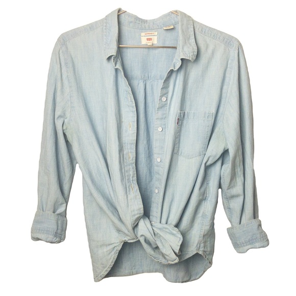 Levi's Tops - LEVI’S Indigo Boyfriend Fit Button Down